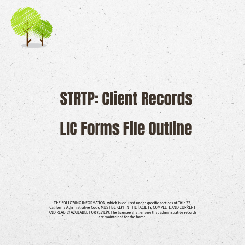 Strtp Application STRTP: Client Records – Fundamental Training Solutions
